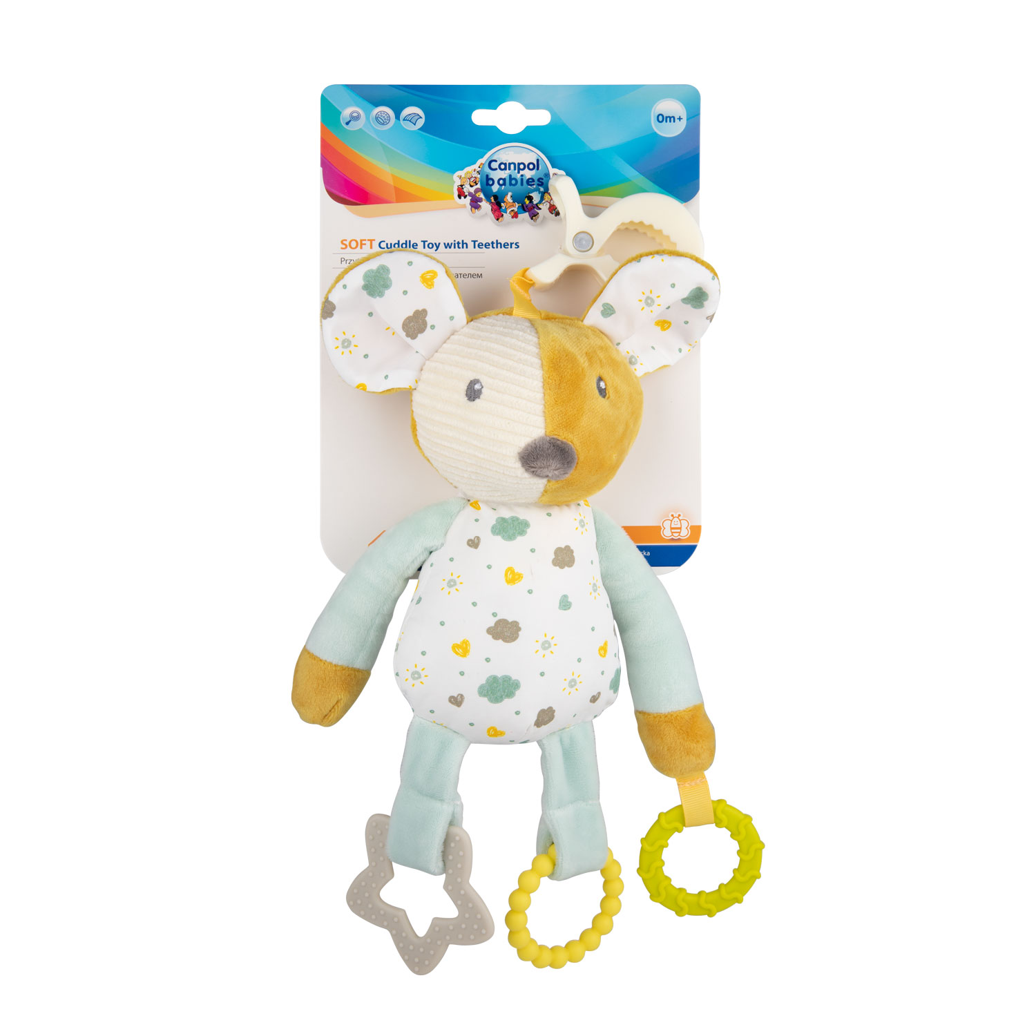 CANPOL RATTLE CUDDLE TOY WITH