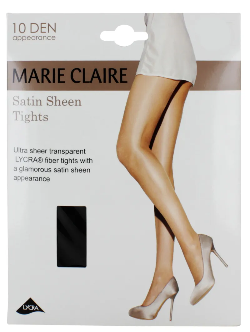931L SATIN SHEEN TIGHTS LGE BLACK