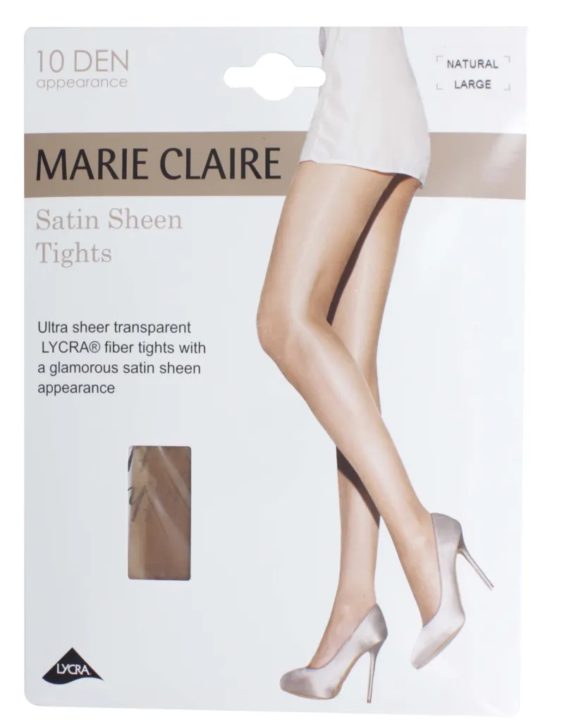 931L SATIN SHEEN TIGHTS LGE NATURAL