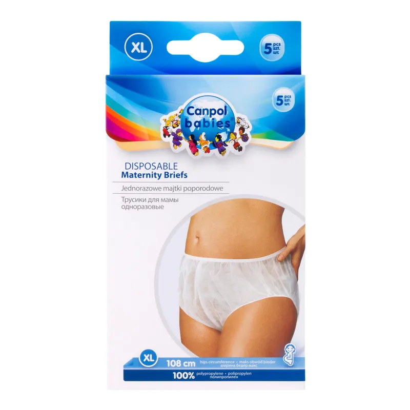 CANPOL 5  DISPOSABLE MATERNITY BRIEFS X/ LARGE