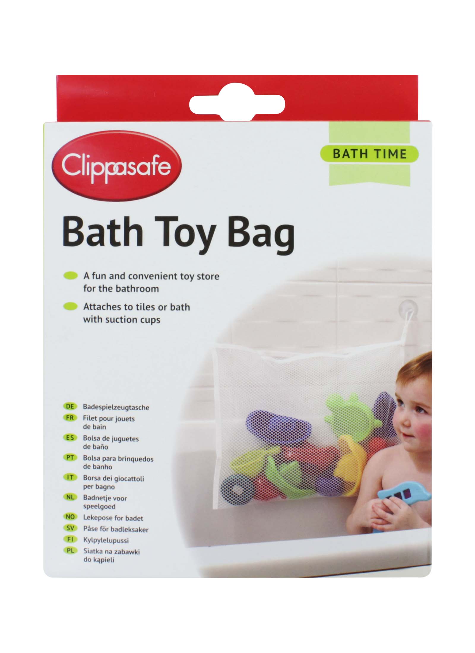 CLIPPASAFE BATHROOM TIDY TOY BAG