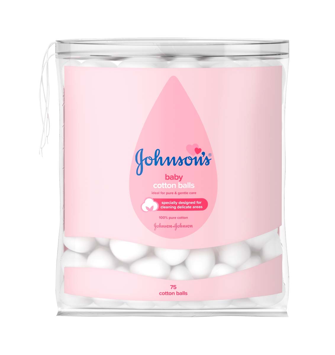 JOHNSONS BABY COTTON BALLS 75s