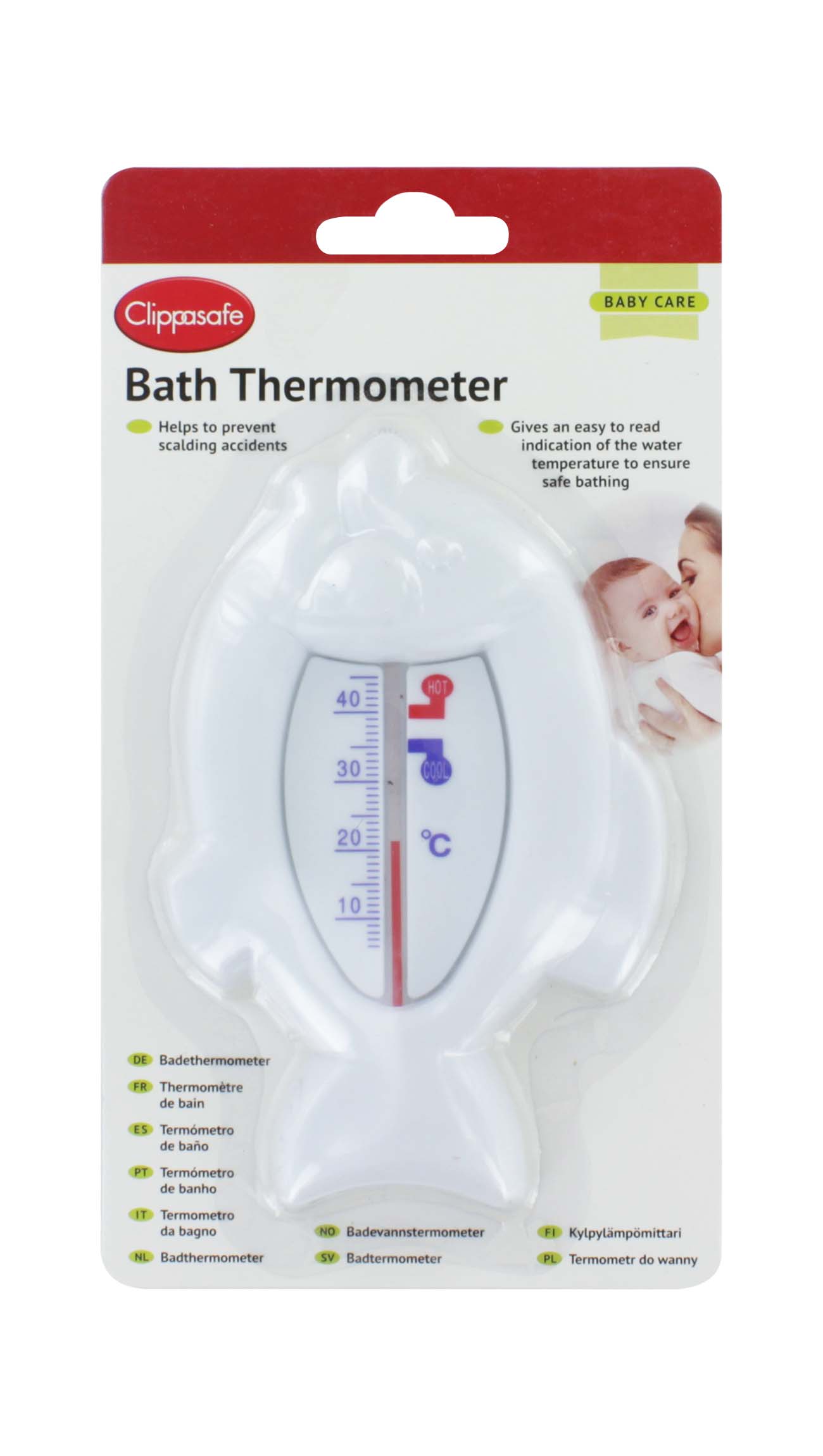 CLIPPASAFE BATH TEMPERATURE INDICATOR 39/1