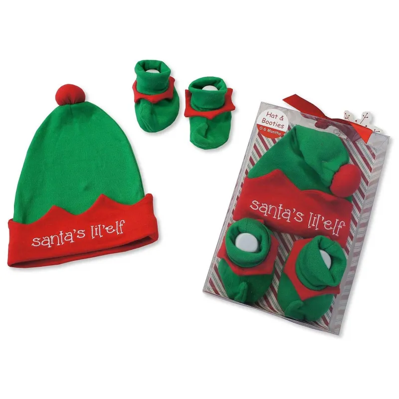 GP-2516-0739 ELF HAT & BOOTIES SET