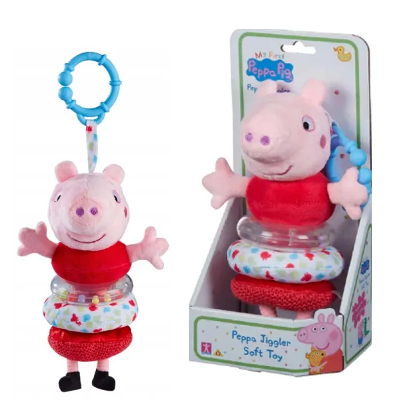 PEPPA PIG JIGGLER SOFT TOY RATTLE