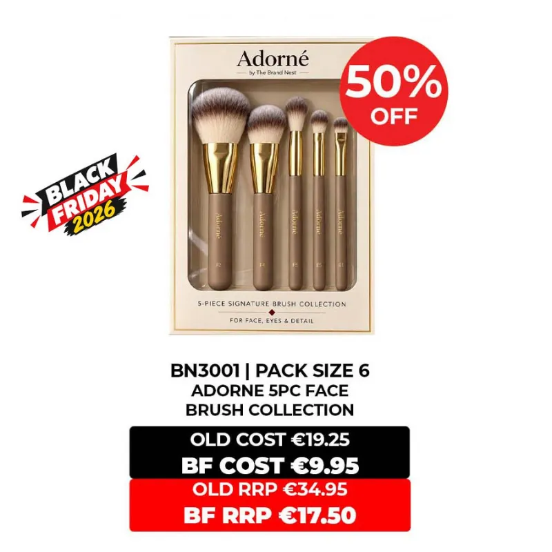 ADORNE BY TBN 5 PC BRUSH SET FACE COLLECTION ***blk friday 26