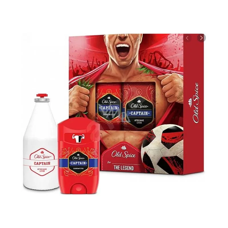 OLD SPICE CAPTAIN 2pce SET A/SHAVE & STICK DEO