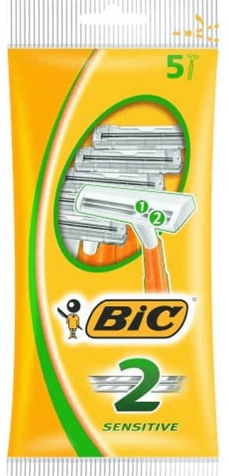 BIC 2 BLADE SENSITIVE 5s RAZORS