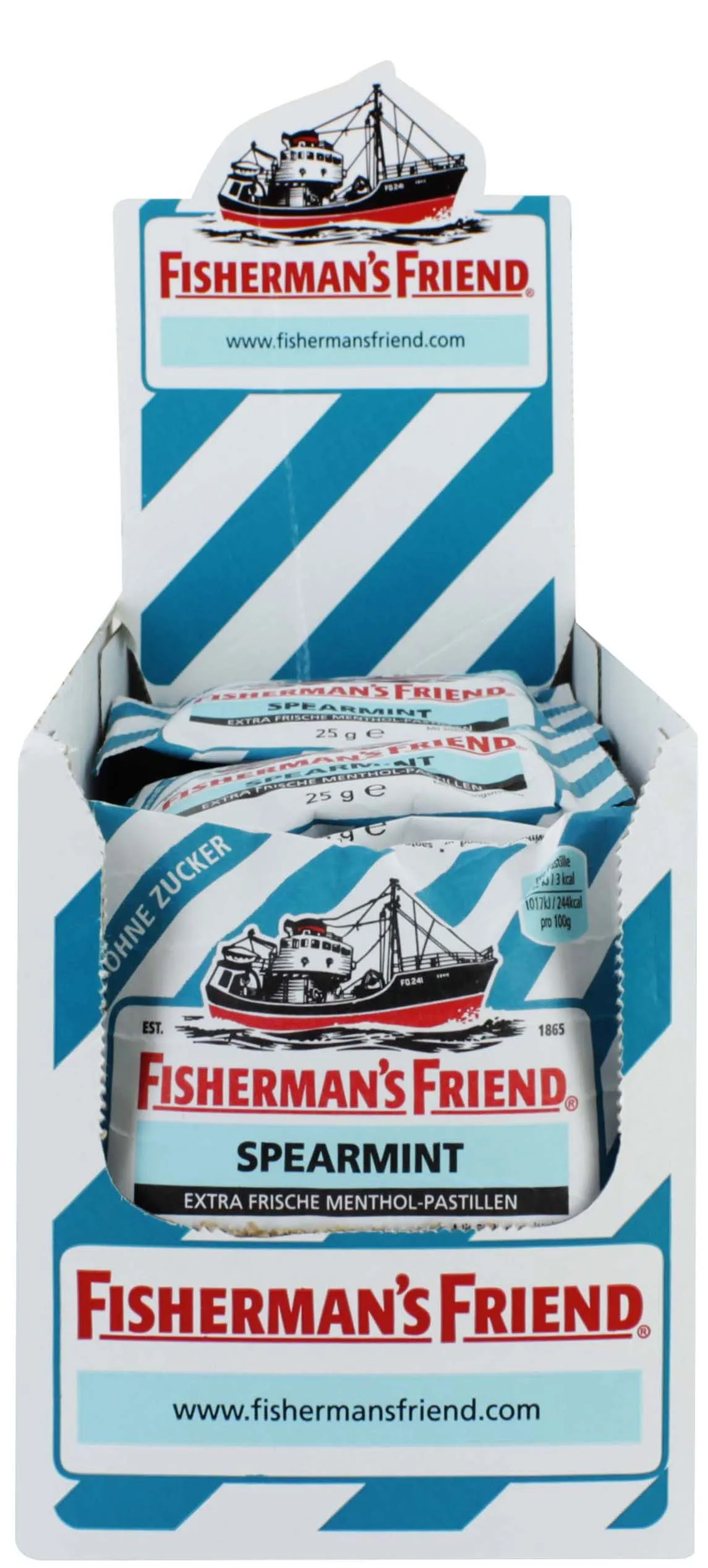 FISHERMAN FRIEND SPEARMINT LOZENGES x24