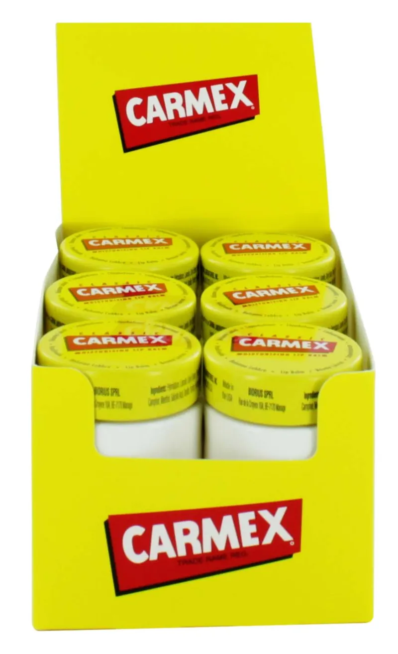 CARMEX LIP BALM POTS x 12