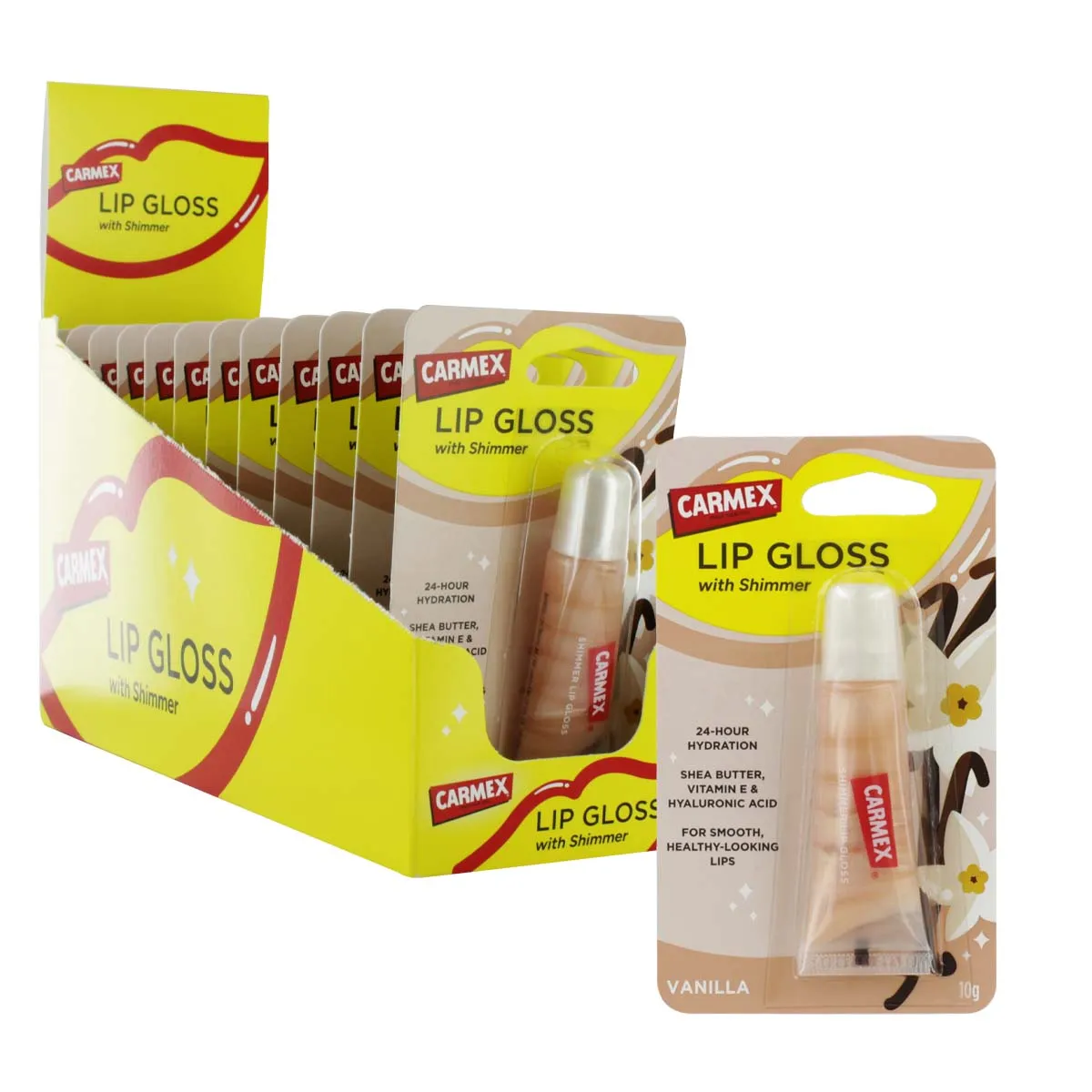CARMEX LIP GLOSS VANILLA 10g x 12