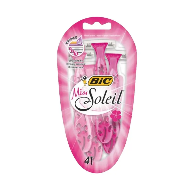 BIC MISS SOLEIL 3 BLADE RAZORS 4s