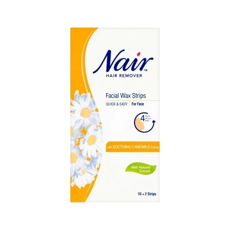 NAIR 12 FACIAL WAX STRIPS