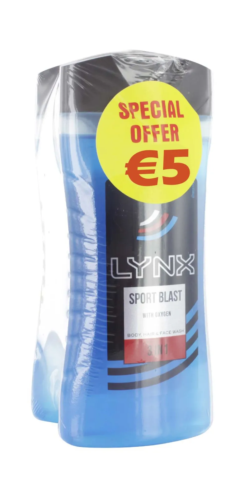 LYNX SPORT BLAST S/GEL 250ml TWIN