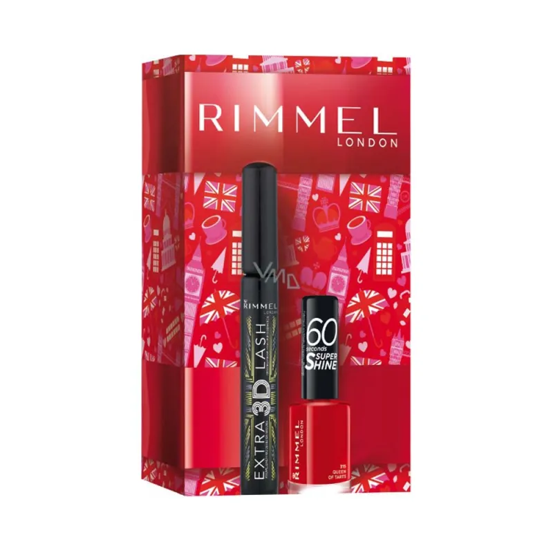 RIMMEL Extra 3D Lash Mascara / 60 Second polish set