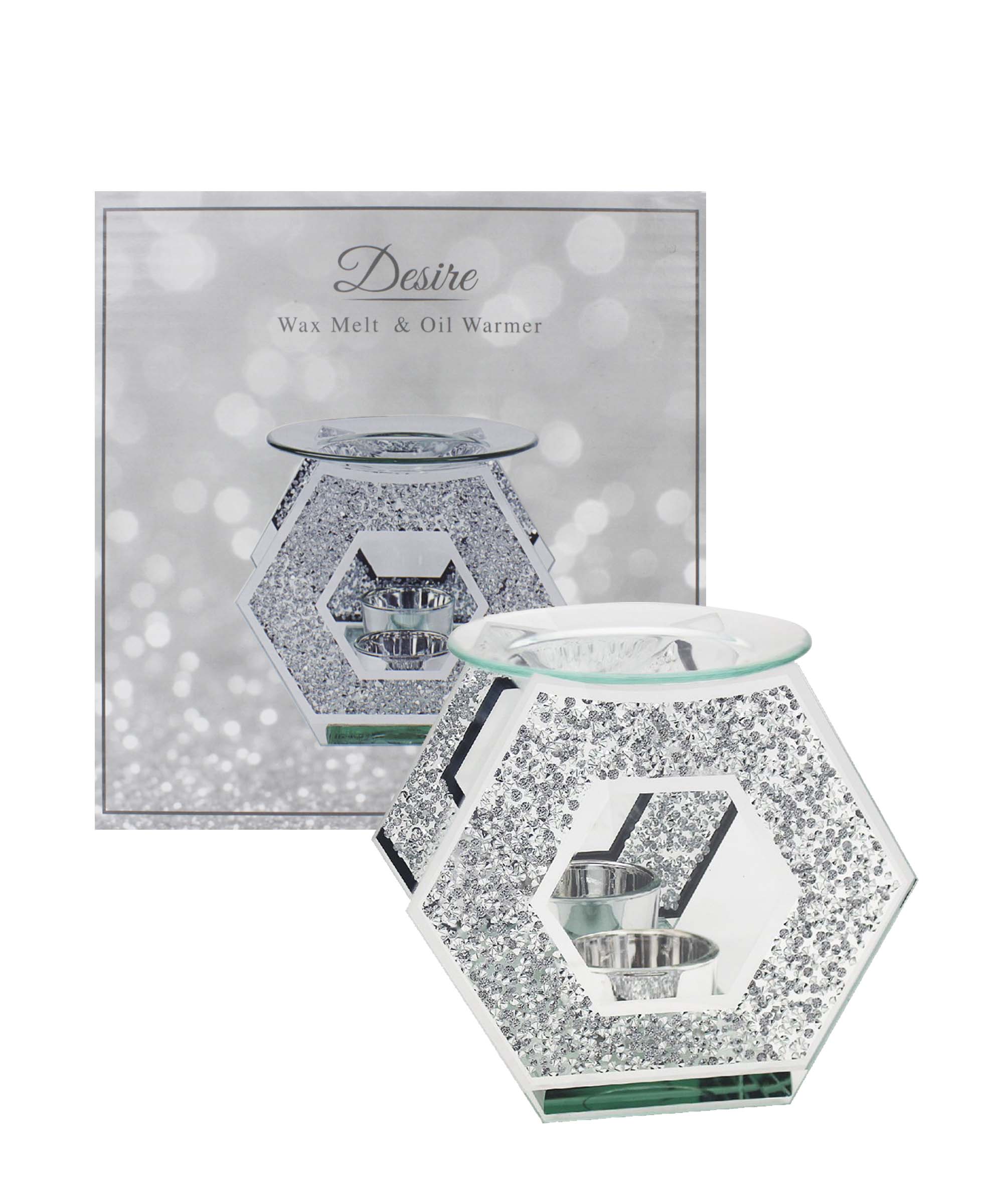 LP46828 DESIRE SILVER MIRROR OIL   BURNER