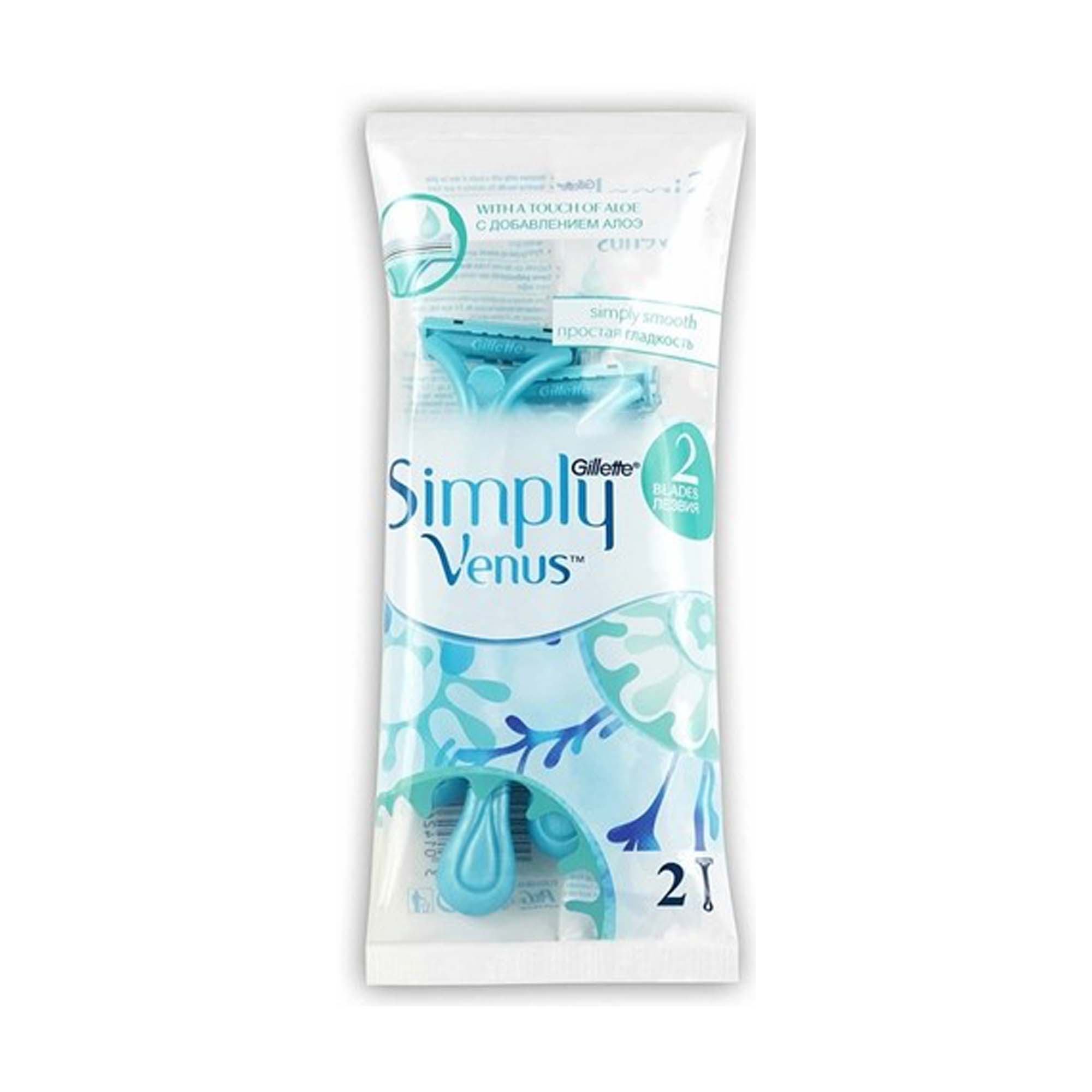 GILLETTE SIMPLY VENUS 2 RAZORS 2s