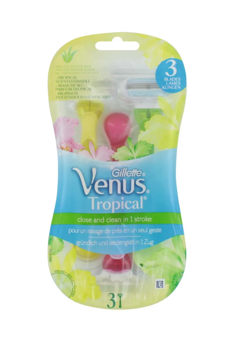 GILLETTE VENUS 3 TROPICAL 3s RAZORS