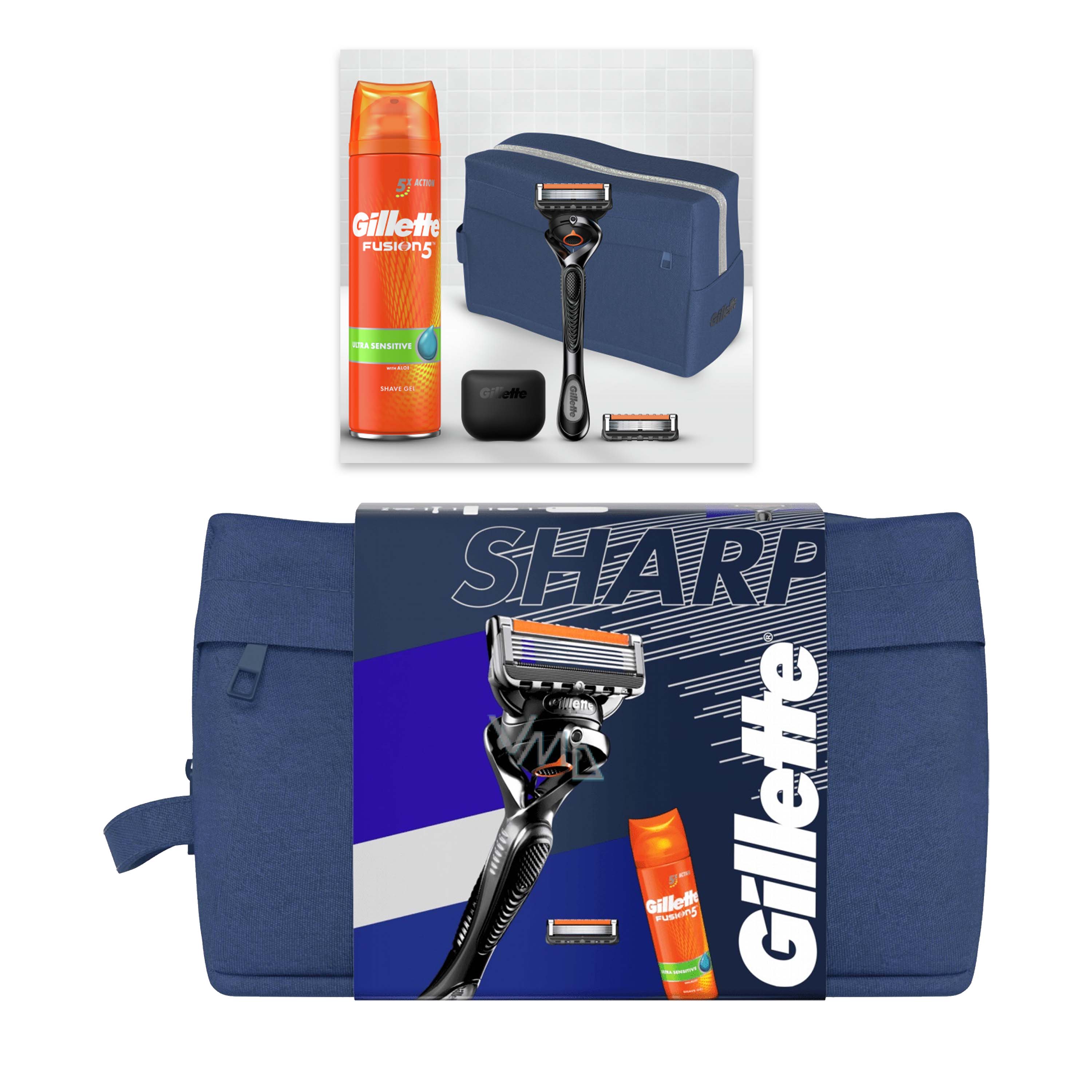 GILLETTE FUSION BAG SET