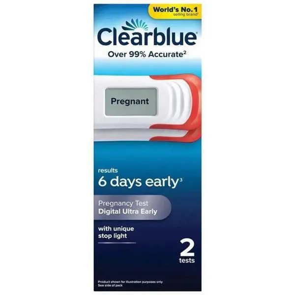 CLEAR BLUE ULTRA EARLY PREGNANCY 2pk  TEST