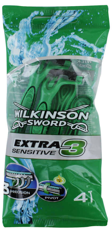 WILKINSON SWORD EXTRA 3 SENSITIVE 4 RAZORS