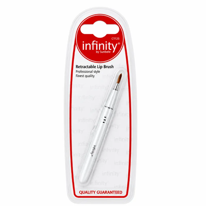 INFINITY RETRACTABLE LIP BRUSH SILVER