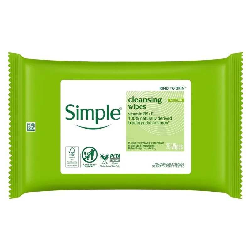SIMPLE 25 BIO CLEANSING WIPES
