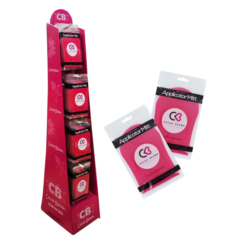 COCOA BROWN TANNING MITT floor display x96