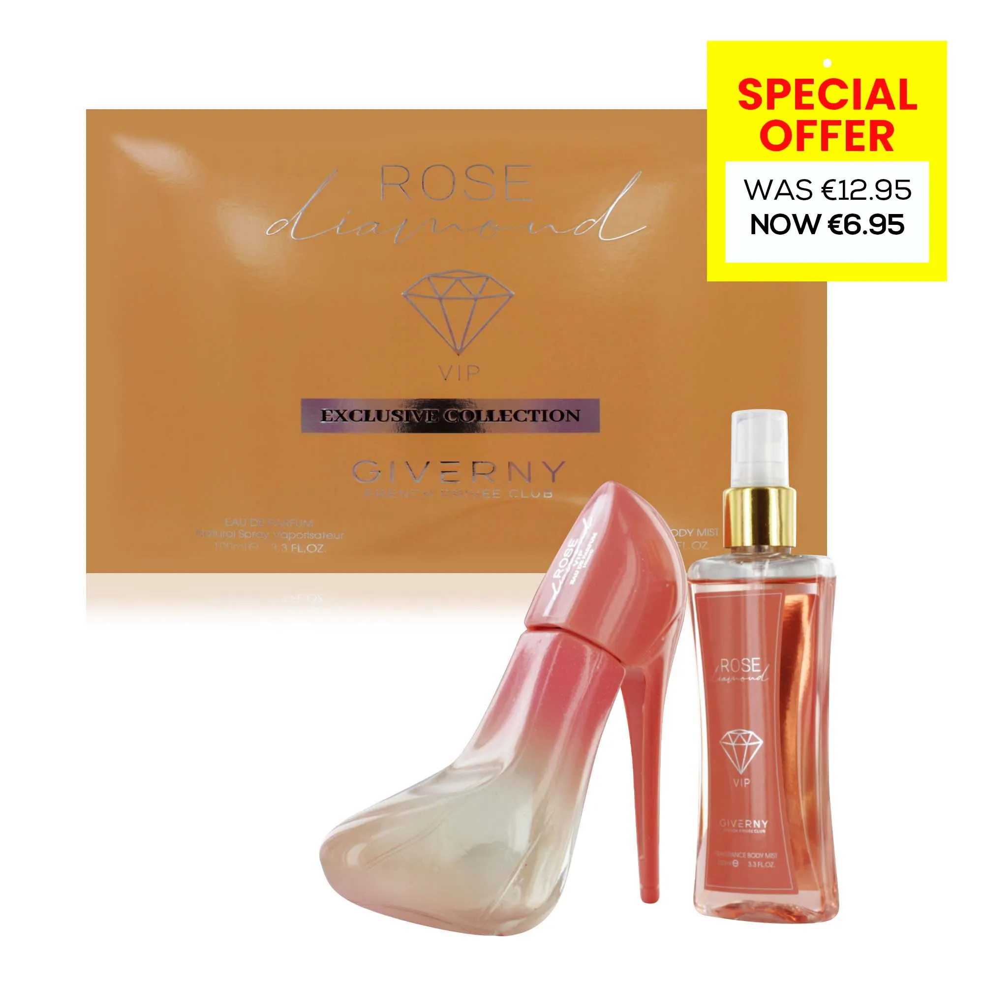GIVERNY ROSE DIAMOND 2pce GIFT SET (vip rose carolina herrera) special