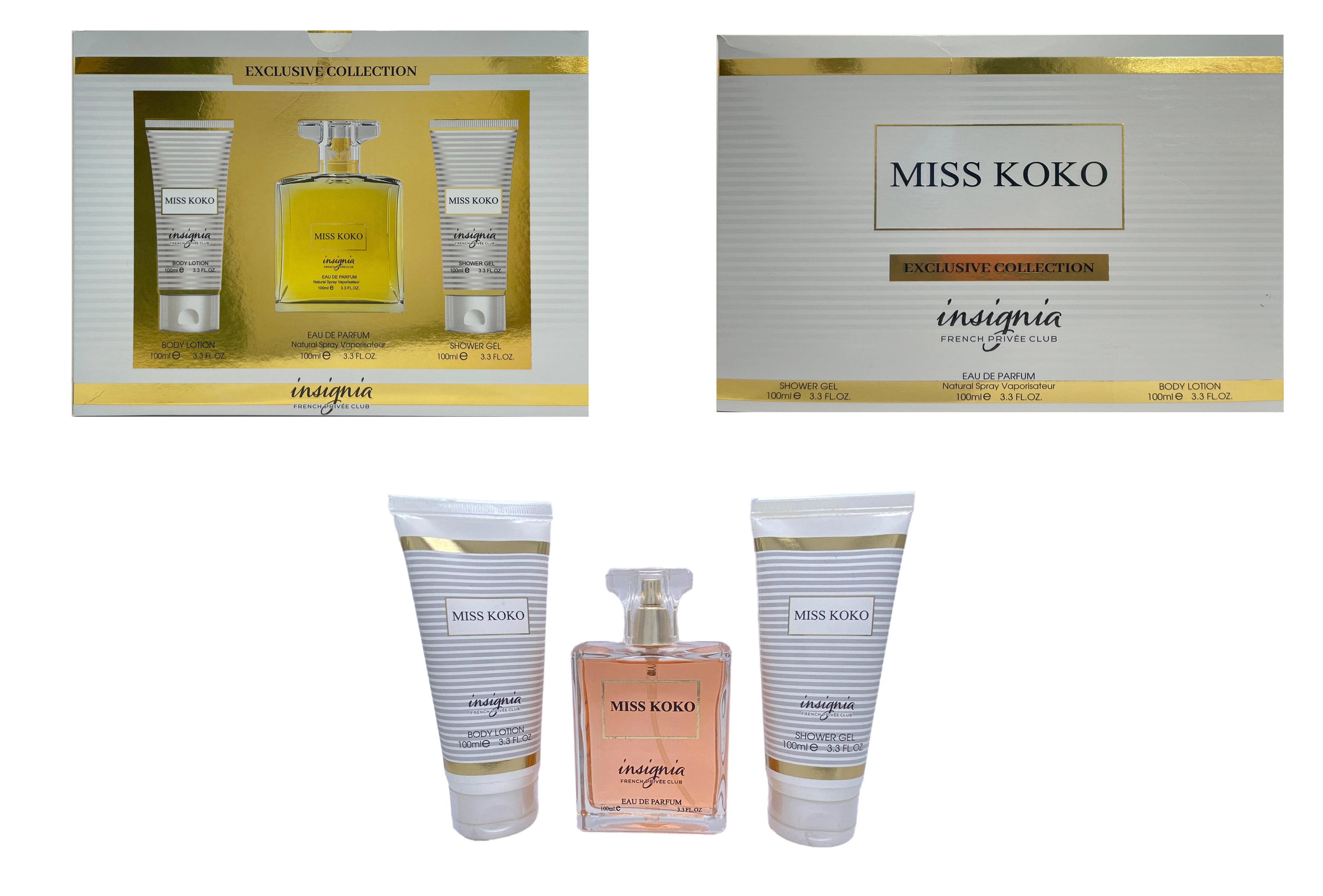 INSIGNIA MISS KOKO 3pce GIFT SET (SIMILAR TO COCO Mademoisell)