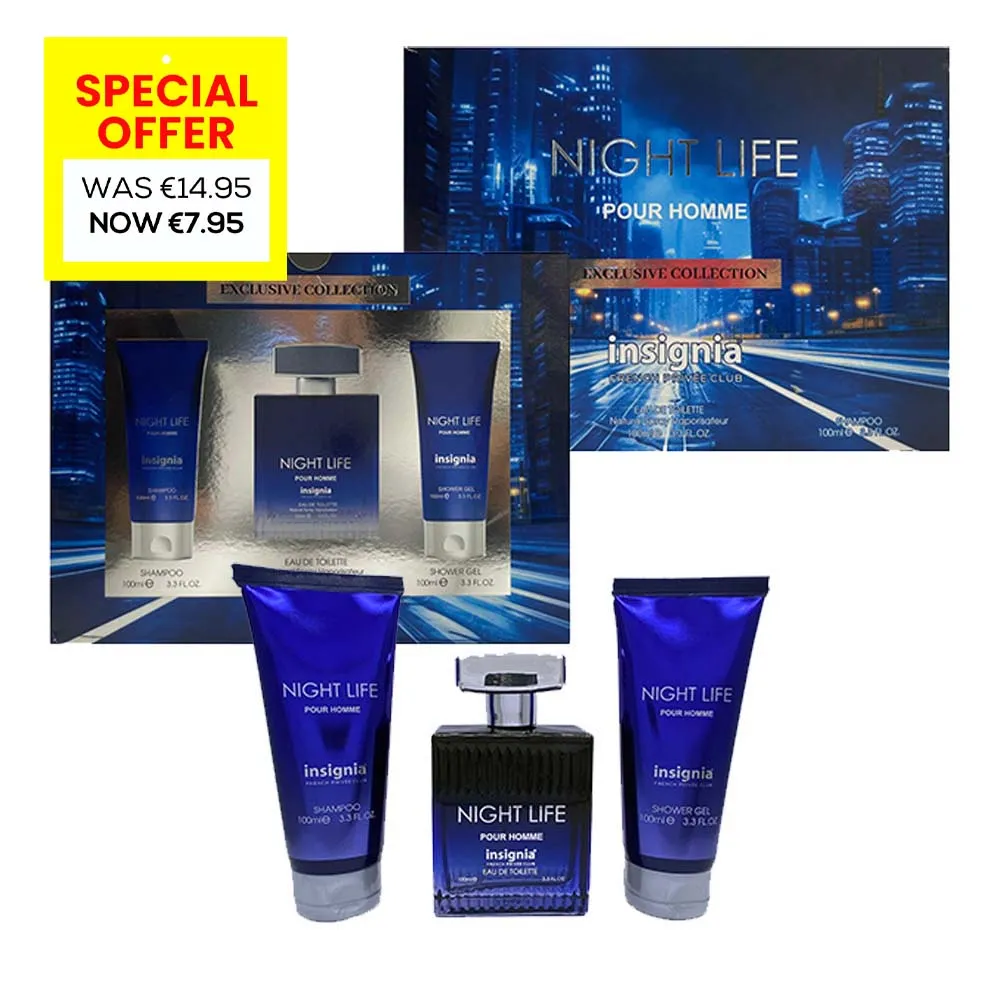 INSIGNIA NIGHT LIFE 3pce GIFT SET (SIMILAR TO Bleu De Chanel )special