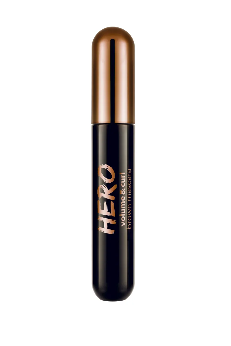 FLORMAR HERO MASCARA VOLUME & CURL BROWN