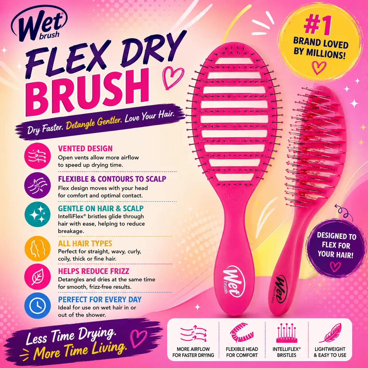 THE WET BRUSH FLEX DRY BRUSH