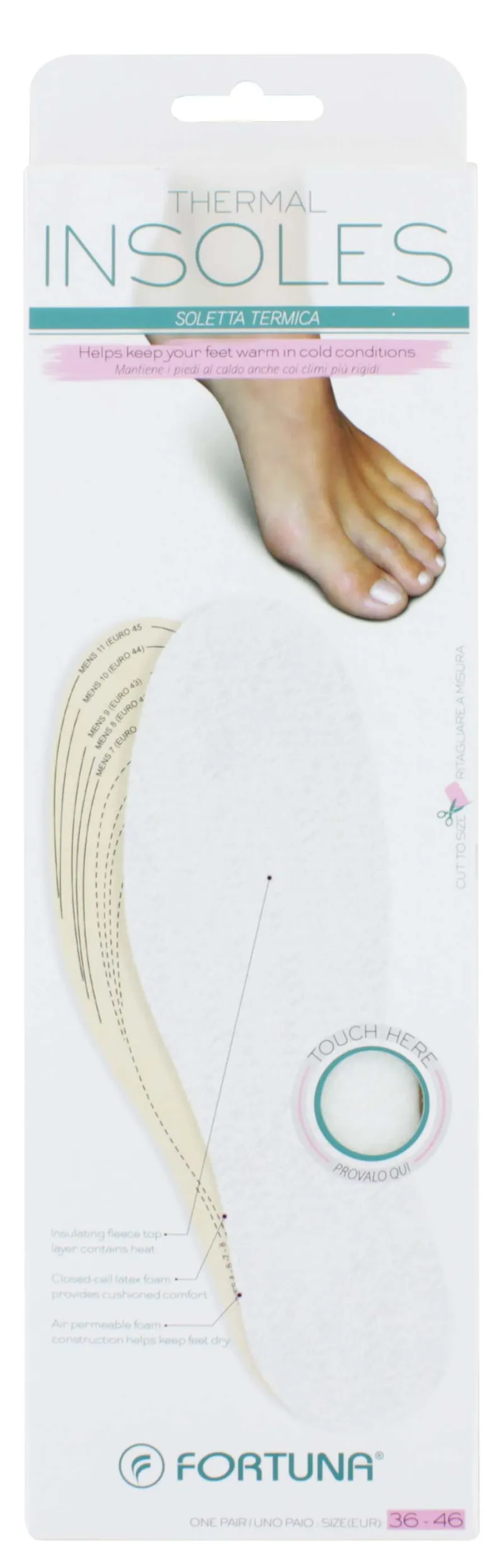 FORTUNA FOAM THERMAL INSOLES