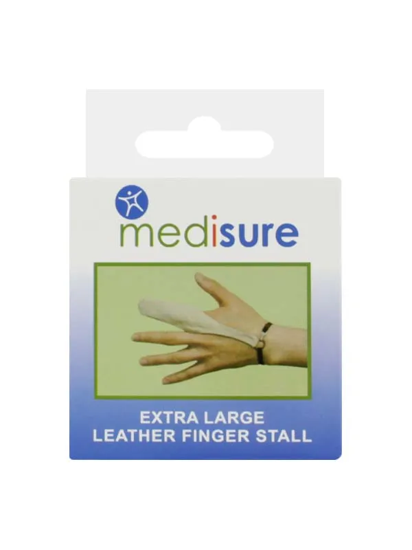 LEATHER FINGER STALL X/LARGE MEDISURE MS01644