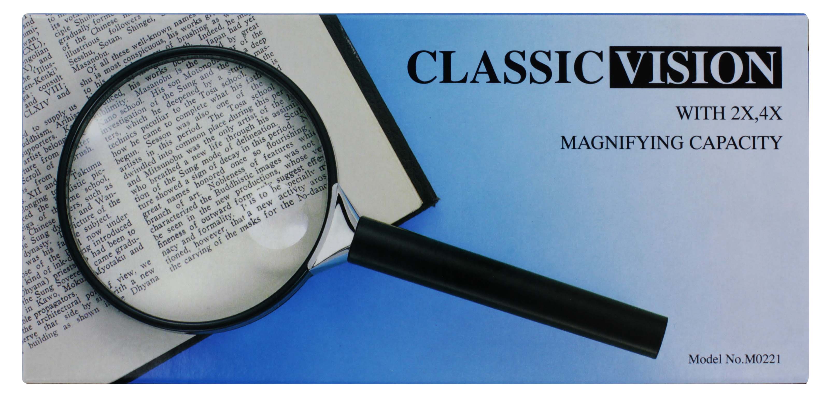 M0221 MAGNIFYING GLASS 3.5" CLASSIC VISION