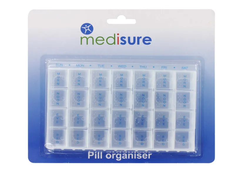 MS05833 MEDISURE 28 PILL BOX ORGANISER