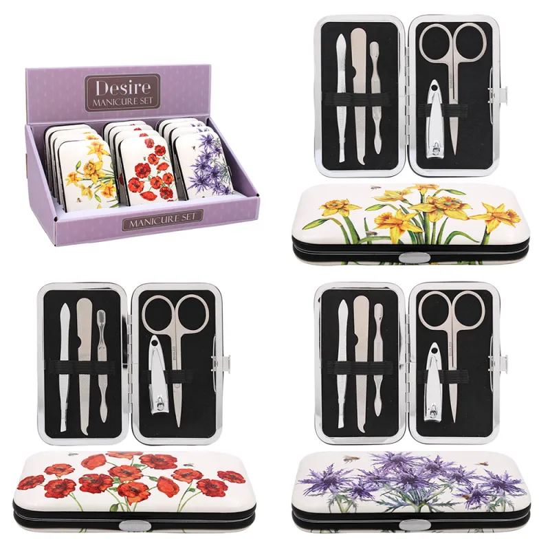 LP73664 FLORAL MANICURE SET  x12