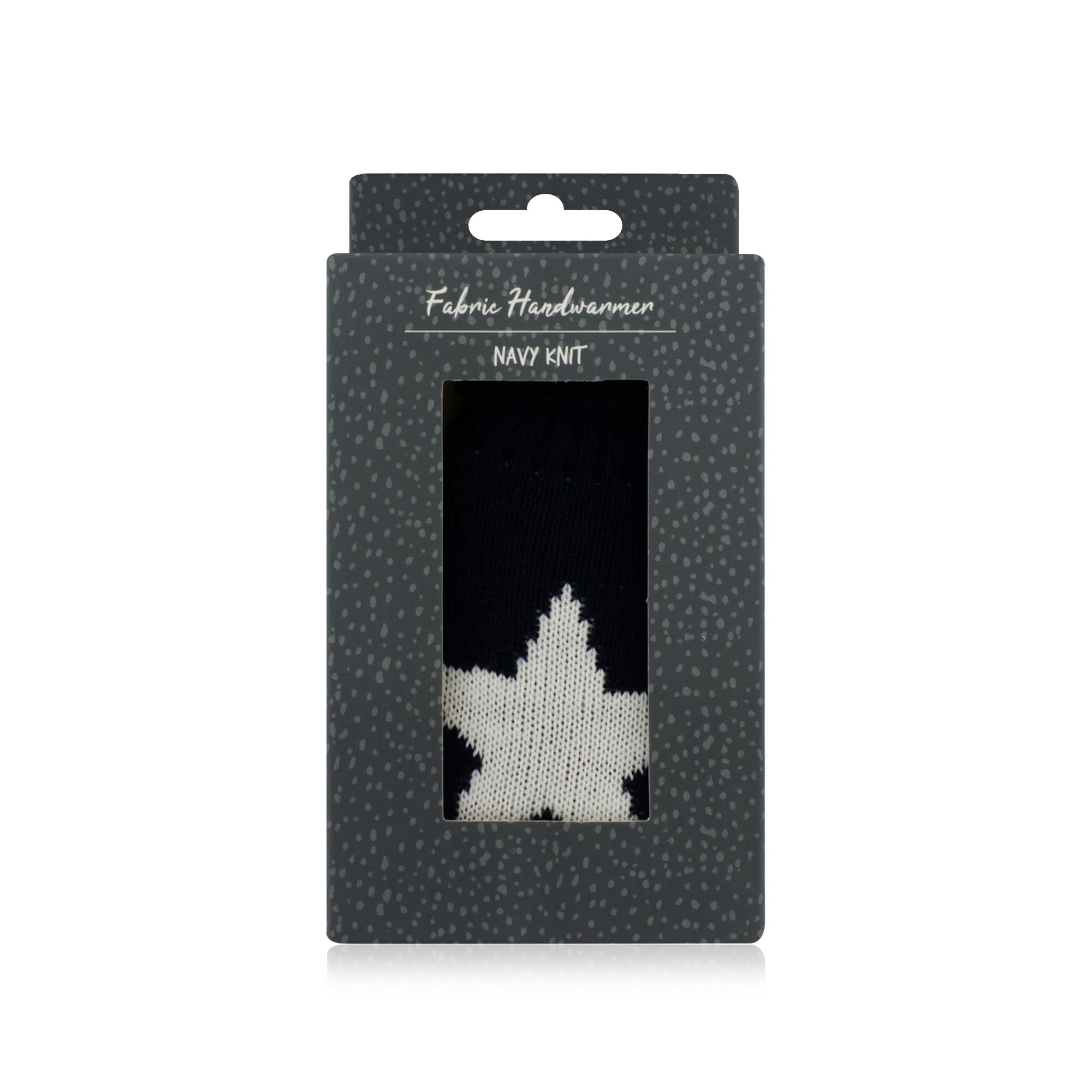 FABRIC HANDWARMERS BOXED NAVY KNIT