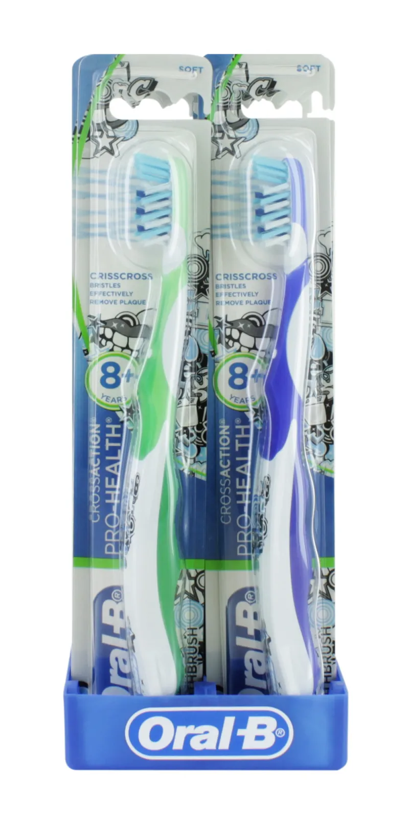ORAL B CROSS ACTION 8+ TOOTHBRUSH x 12