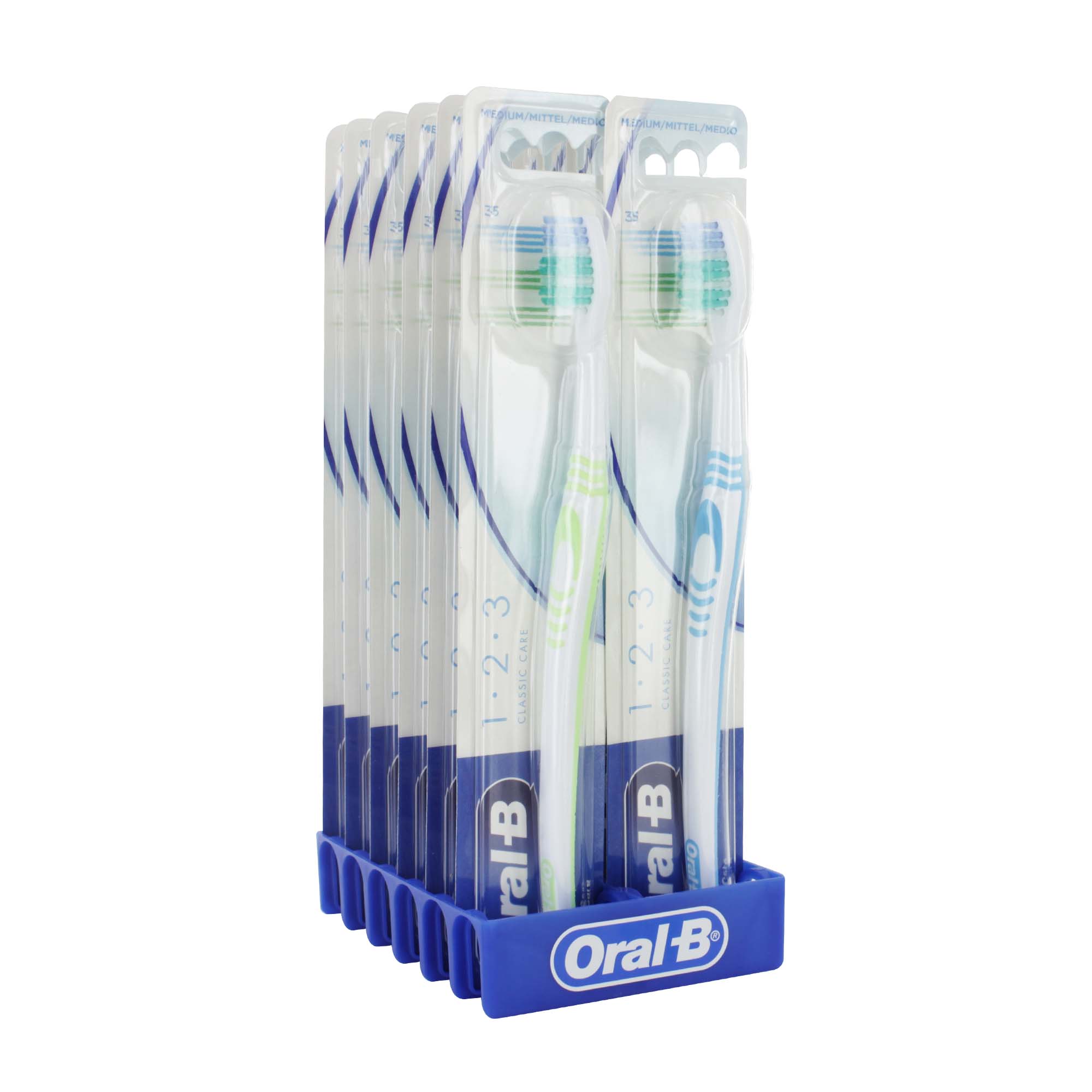 ORAL B 123 CLASSIC 35 MEDIUM       TOOTHBRUSH x12