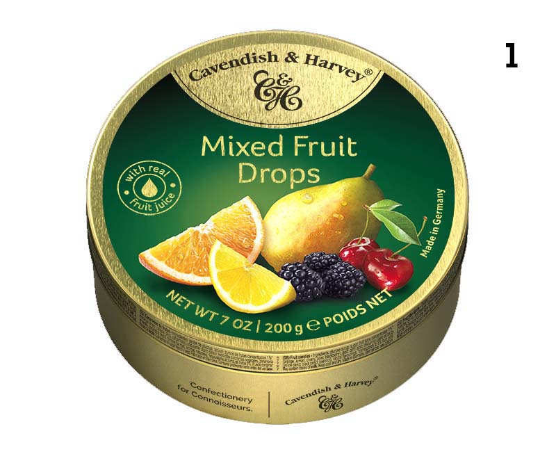 CAVENDISH & HARVEY MIXED FRUIT DROPS 200g x 9