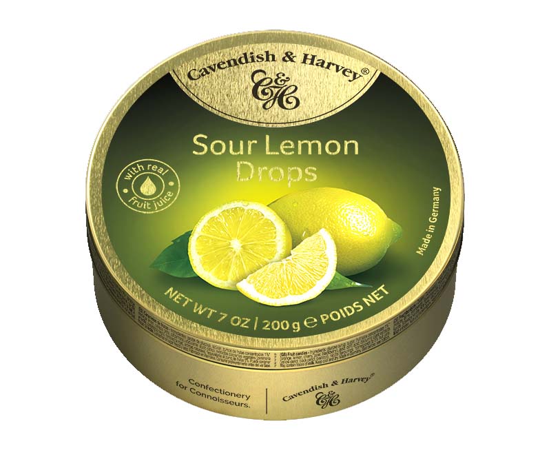 CAVENDISH & HARVEY SOUR LEMON DROPS 200g x 9
