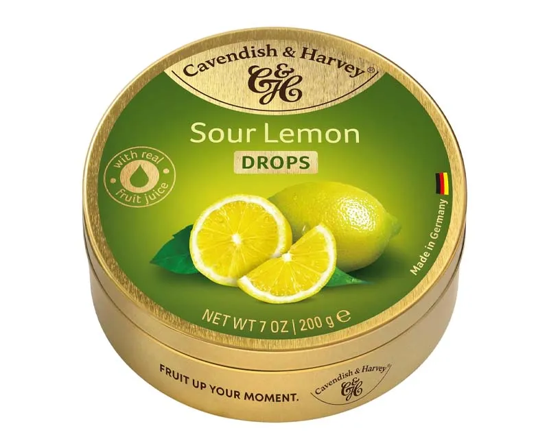 CAVENDISH & HARVEY SOUR LEMON DROPS 200g x 9