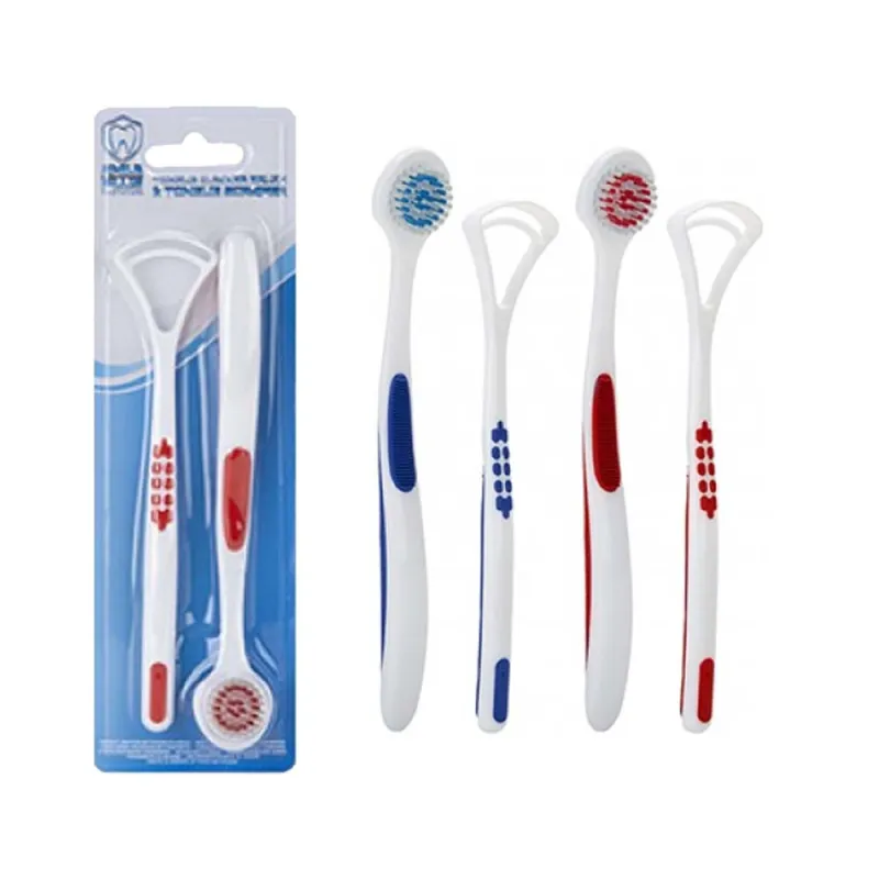 SMILE PLUS TONGUE BRUSH & SCRAPER SET 751074