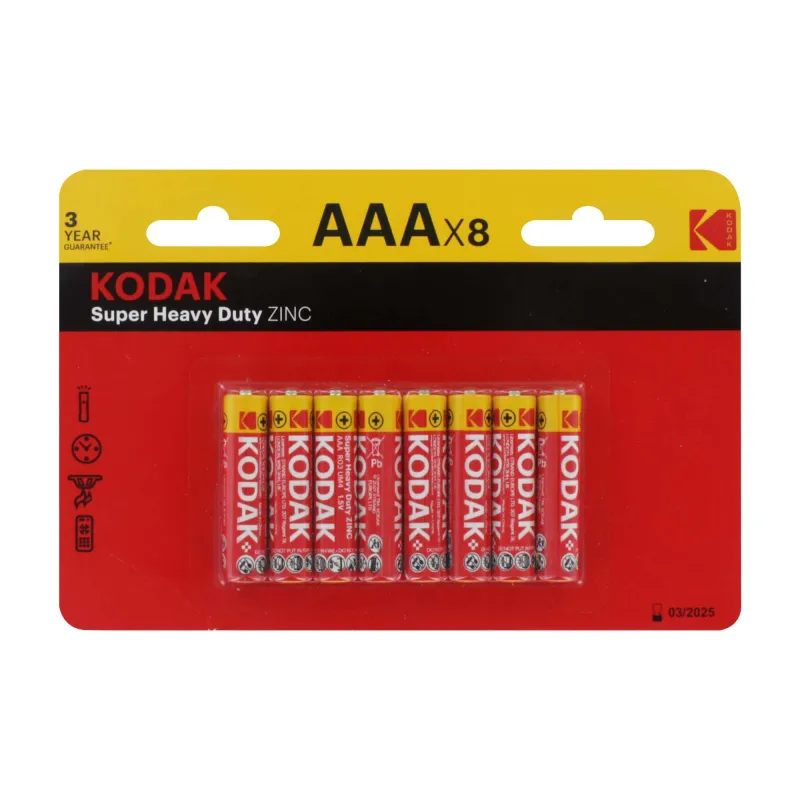KODAK 8 PACK BATTERIES AAA