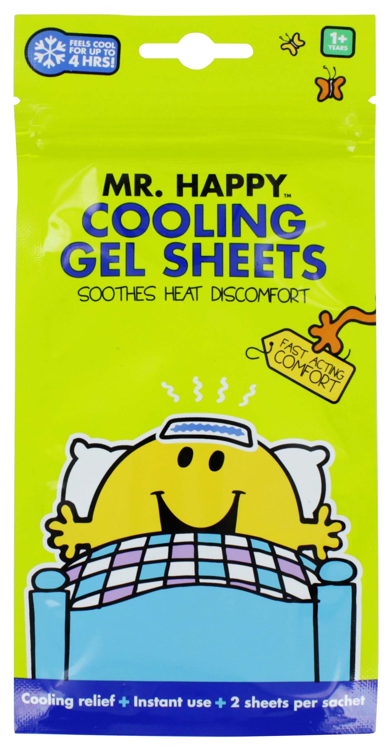 MR HAPPY 2 FOREHEAD COOLING GEL SHEETS