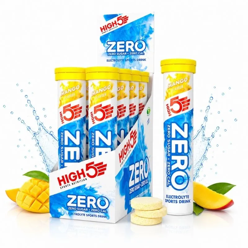 HIGH 5 ZERO SALTS TUBE MANGO x8 ELECTROLYTE SPORTS DRINK