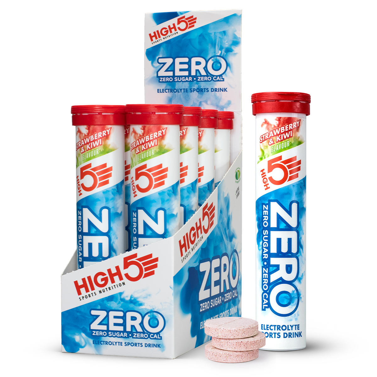 HIGH 5 ZERO SALTS TUBE STRAWBERRY & KIWI x8 ELECTROLYTE SPORTS DRINK
