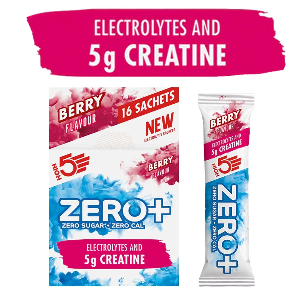 HIGH 5 ZERO BERRY ELECTROLYTES & 5G CREATINE SACHETS 11.5g x16